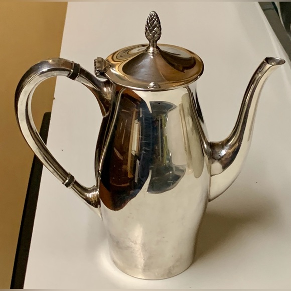 Mid Century Vintage Gorham Silver Paul Revere Pineapple Finial Coffee Pot Carafe - Picture 3 of 16